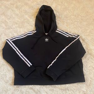 Adidas Cropped Hoodie | L